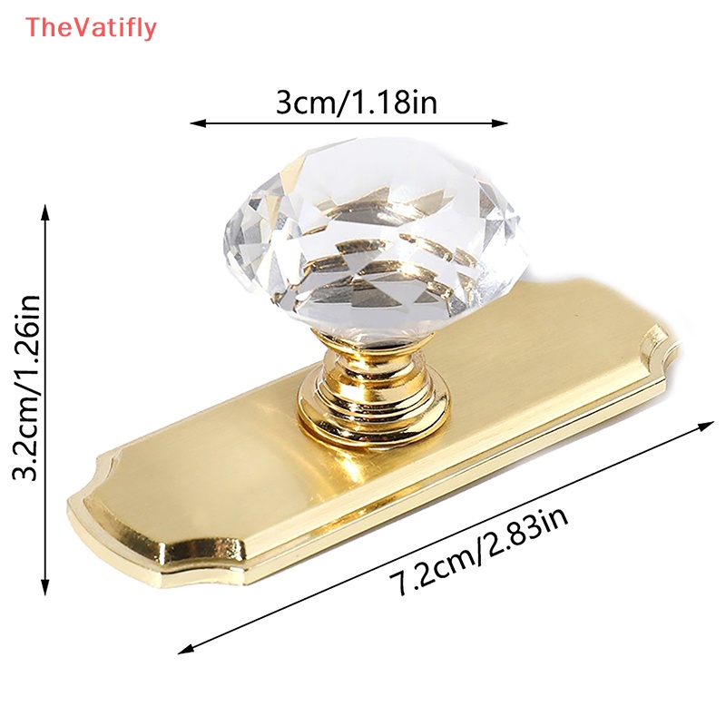 [Thevalifly] Tay Nắm Ngăn Kéo Tủ Đầu Giường Bằng Pha Lê Sáng Tạo Với Màng Âm Thanh Cao Cấp Trang Trí Nội Thất Bán Chạy
