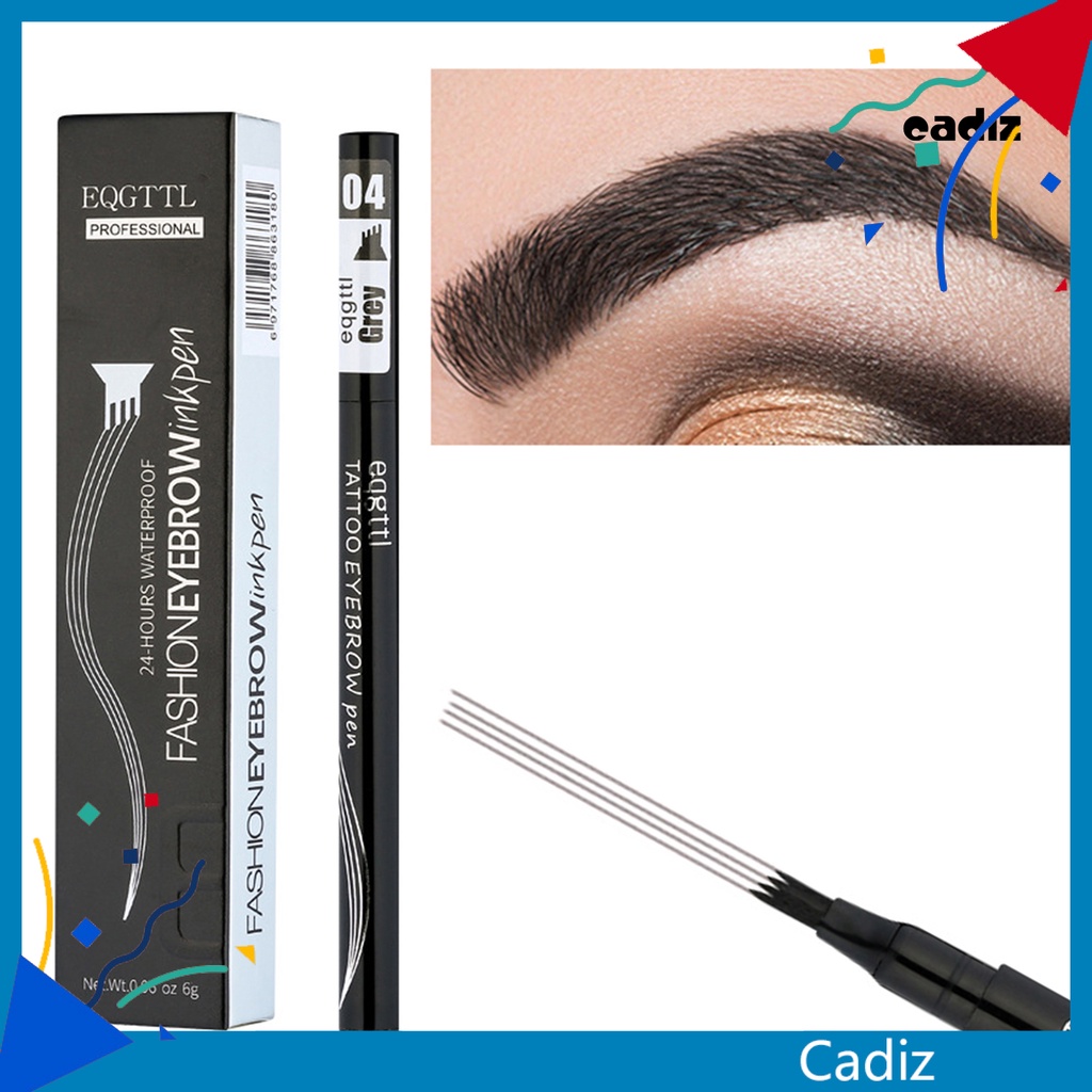 Bút Kẻ Lông Mày 4 Chấu Tạo Hiệu Ứng Trang Điểm Tự Nhiên Lâu Trôi Không Thấm Nước Và Mồ Hôi Sắc Tố Cao 6g