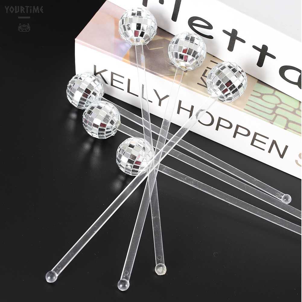 Set 10 / 24 Muỗng Khuấy Đồ Uống Bằng Nhựa