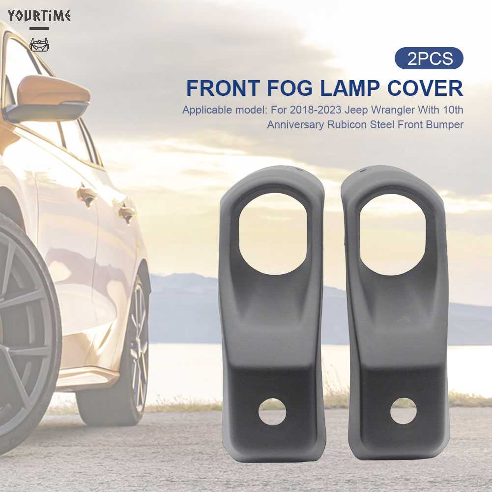 Bộ 2 Khung Nhựa ABS Bảo Vệ Đèn Pha Xe Hơi Jeep Wrangler