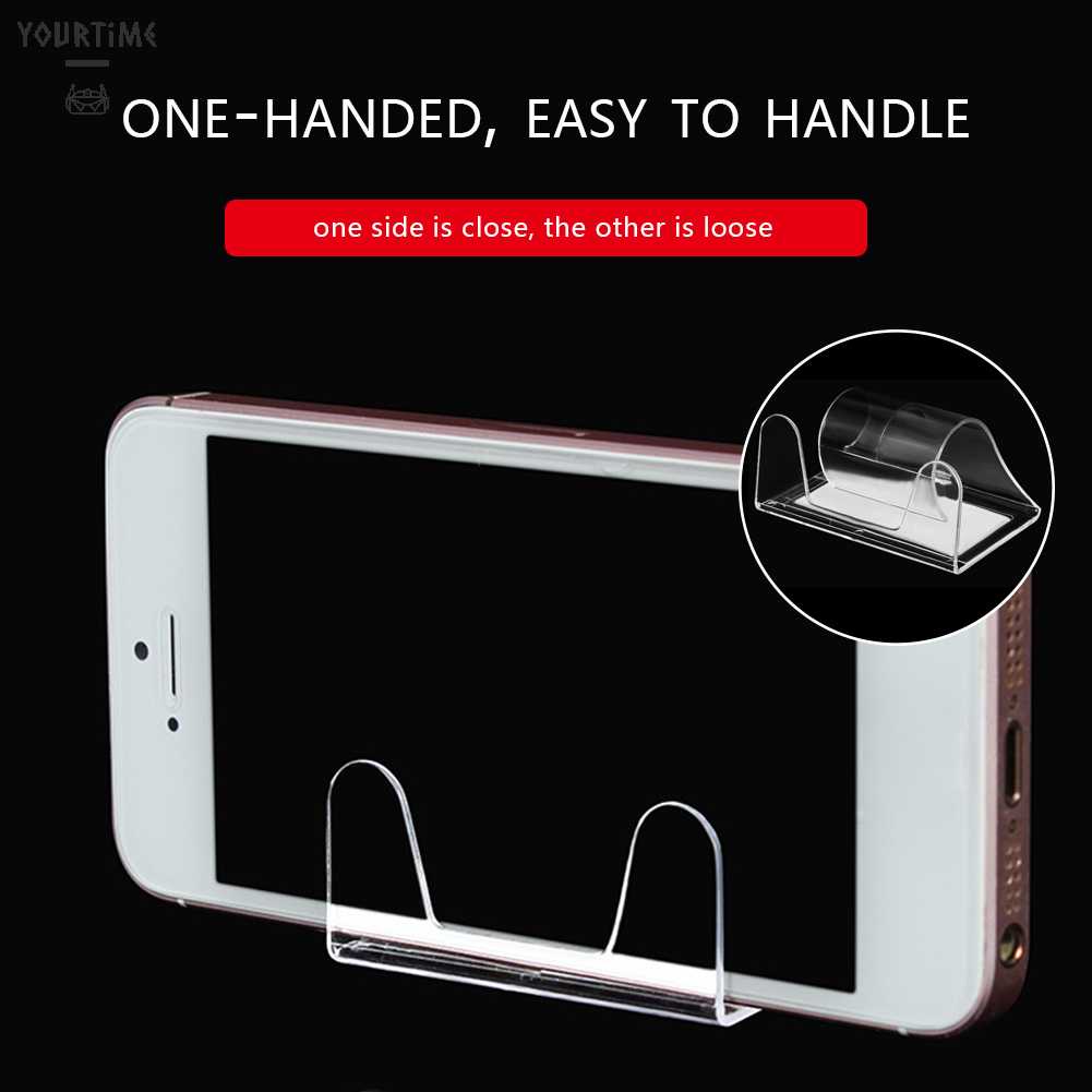 Giá Đỡ Điện Thoại / GPS Mini Trong Suốt Tiện Dụng Cho Xe Hơi