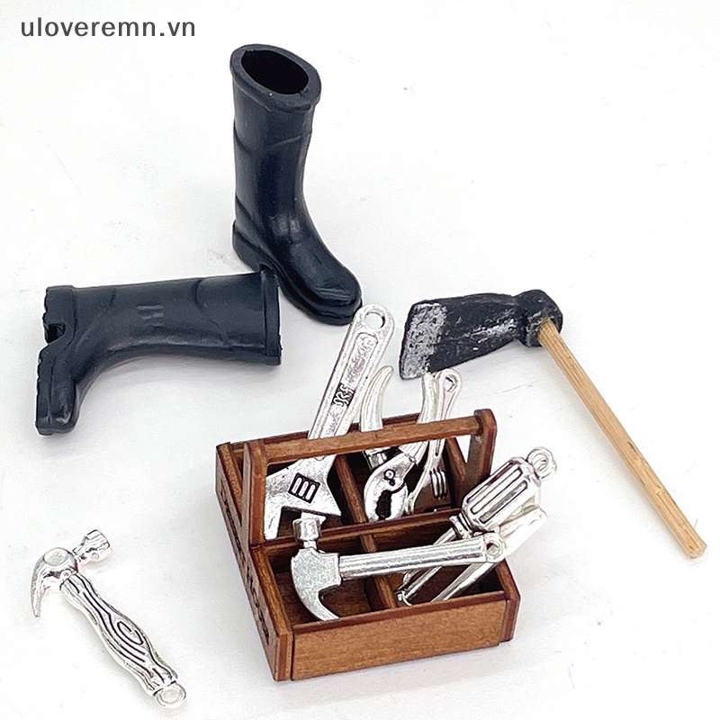 Set 7 Dụng Cụ Sửa Chữa Nhà Búp Bê Tỉ Lệ 1: 12 Cao Cấp