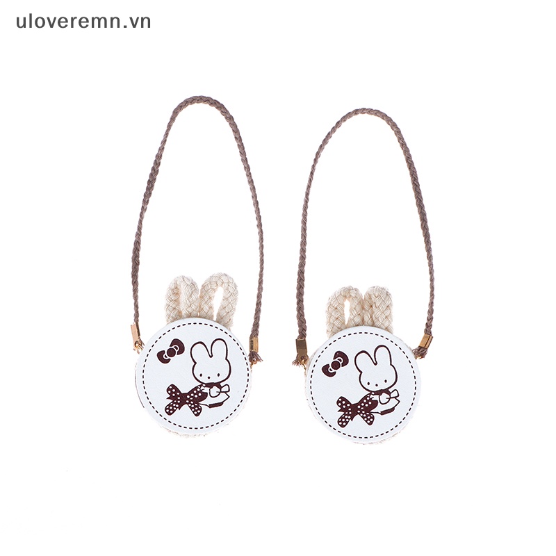 Túi cói Vai Đan Lát Hình Tròn Cho Búp Bê Tỷ Lệ 1 / 12