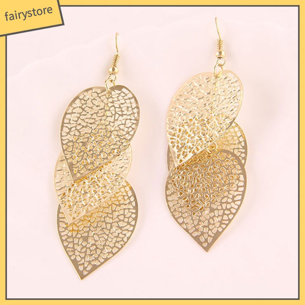 Đôi Bông Tai Hình Chiếc Lá Thời Trang Dành Cho Nữ