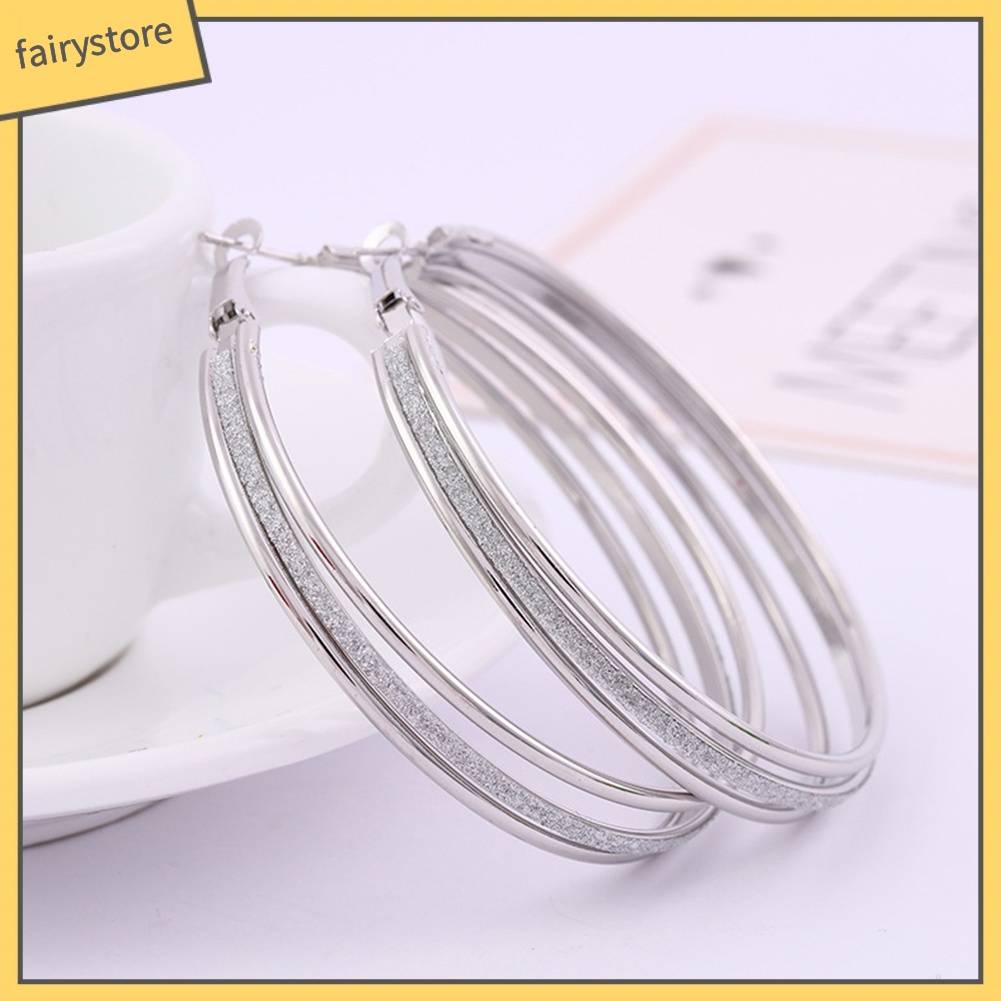 Bông Tai Tròn Nhiều Lớp Thời Trang Dành Cho Nữ