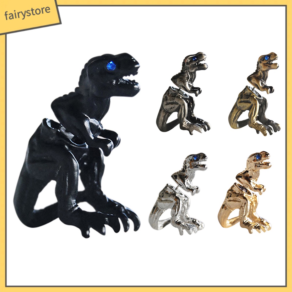 Bông Tai Hình Khủng Long 3D Bằng Hợp Kim Phong Cách Punk Dành Cho Nữ