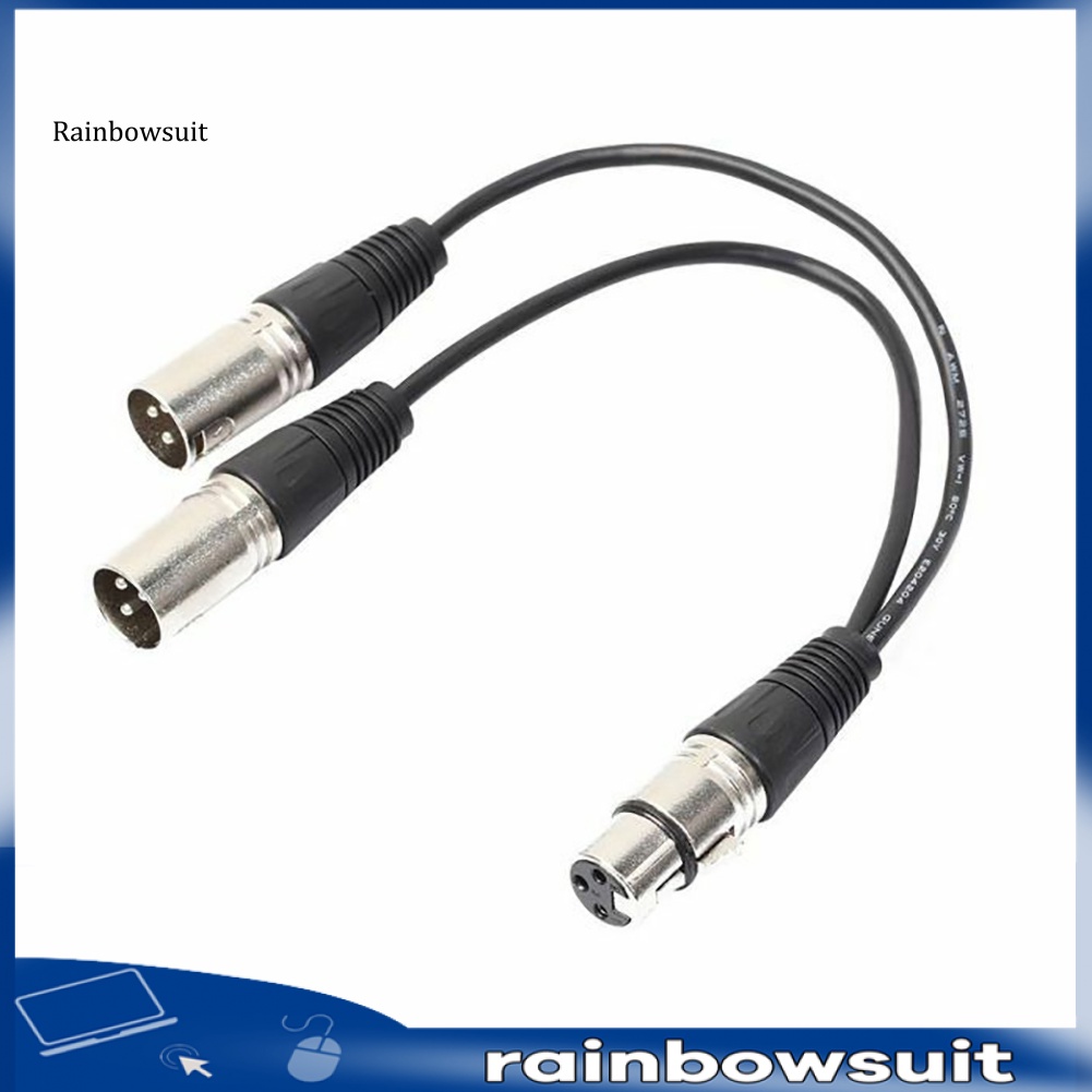 Cáp Chia Chữ Y Doojiey 0.3 / 0.5 / 1m 3Pin XLR Female Sang 2XLR Male
