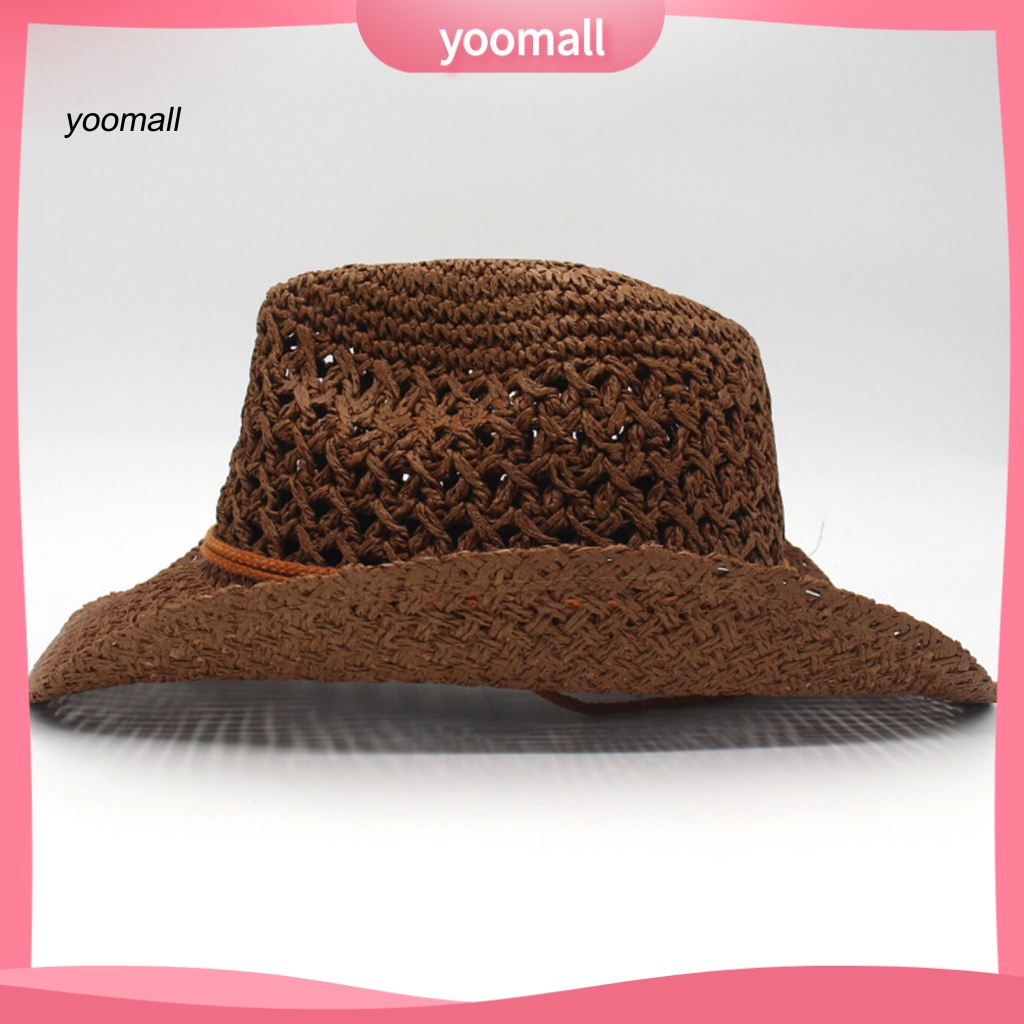 Mũ Cói Rộng Vành Chống Nắng / Gió Phong Cách Cổ Điển Thời Trang Đi Biển Cho Nam Và Nữ
