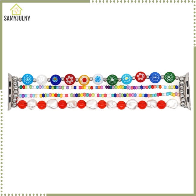 Dây Đeo Chuỗi Hạt Thời Trang Cho Đồng Hồ iWatch