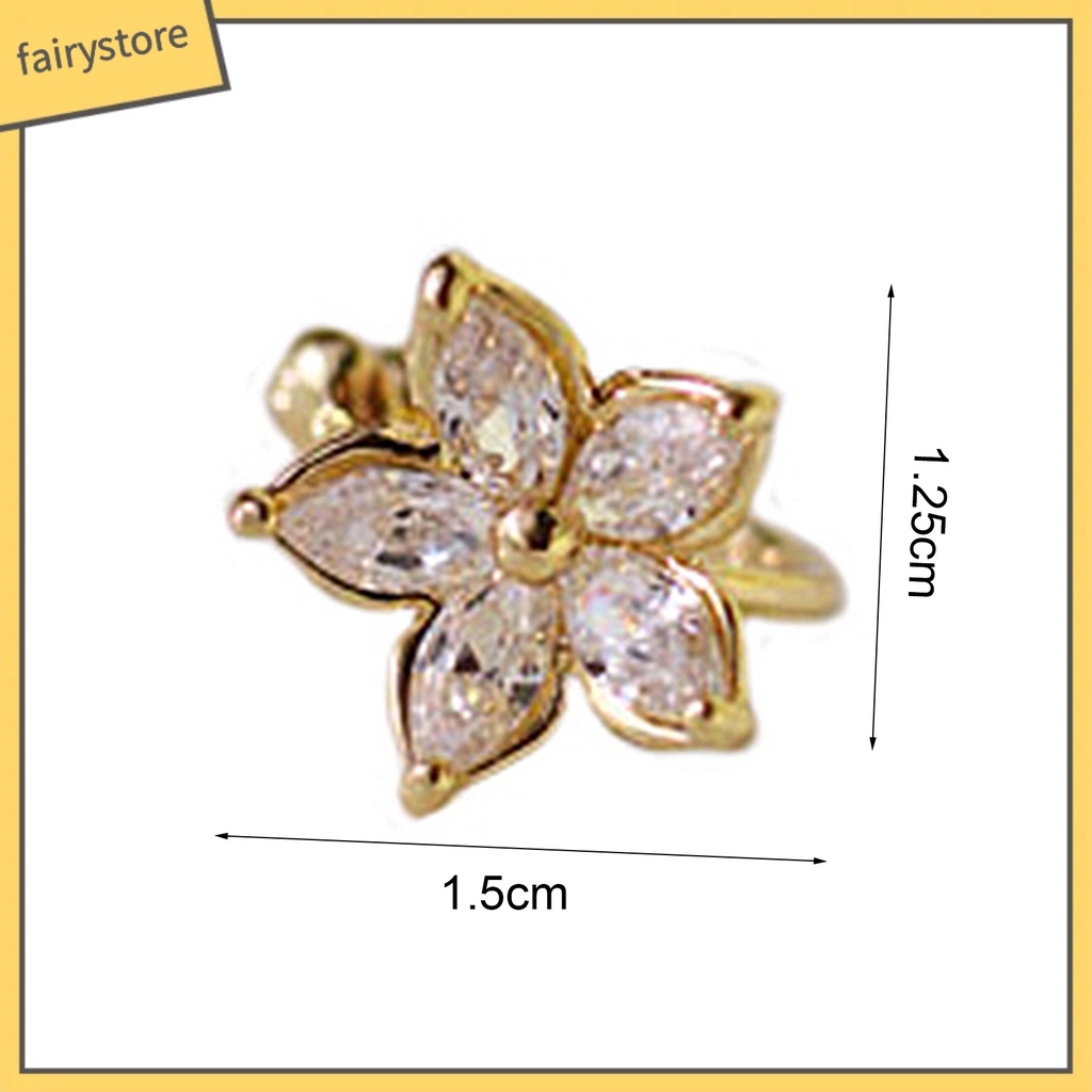 1 Khuyên Tai Hợp Kim Hình Chữ U Không Phai Màu Không Dễ Gỉ