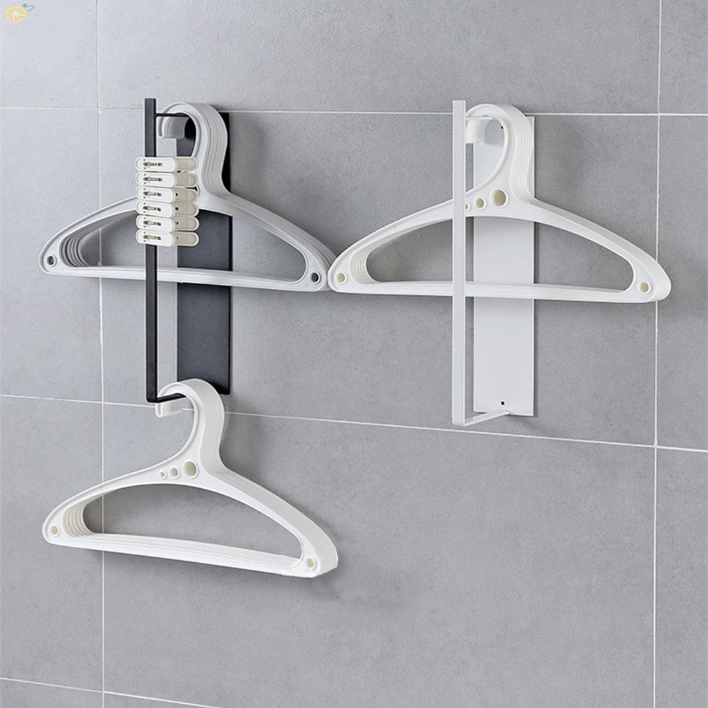 【VARSTR】Wall Mounted Hanger Organizer Carbon Steel Ideal for Small Closets and Laundry Rooms
