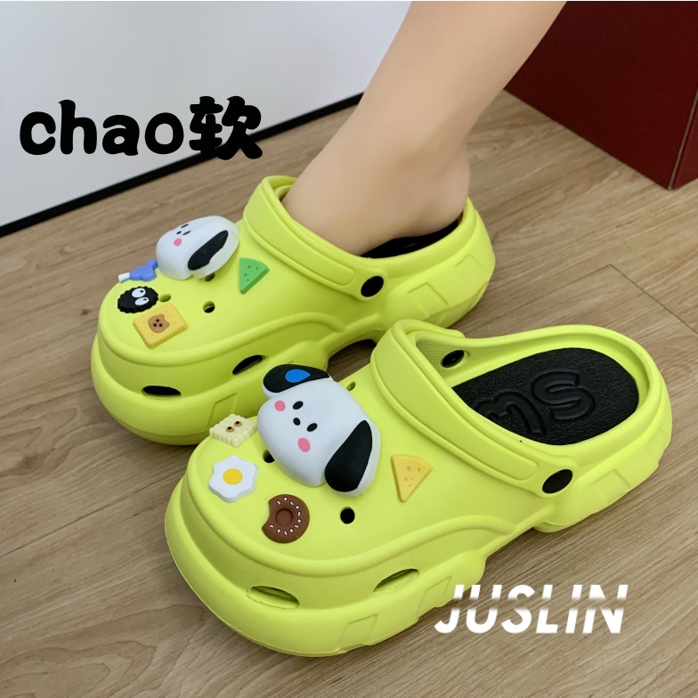 JUSLIN dép dép nữ dép bánh mì nữ dép bánh mì nữ 2023 NEW 060705