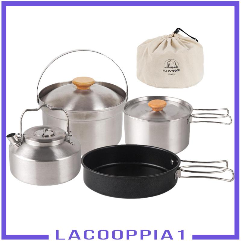 1] Bộ Nồi Chảo Chiên Và Túi Đựng Dùng Cho Cắm Trại Câu Cá BBQ