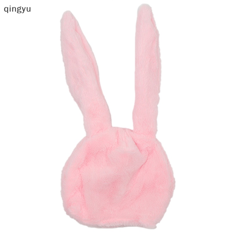 Mũ Tai Thỏ Bằng Vải Bông Giữ Ấm Tai Dễ Thương Dành Cho Bé Gái