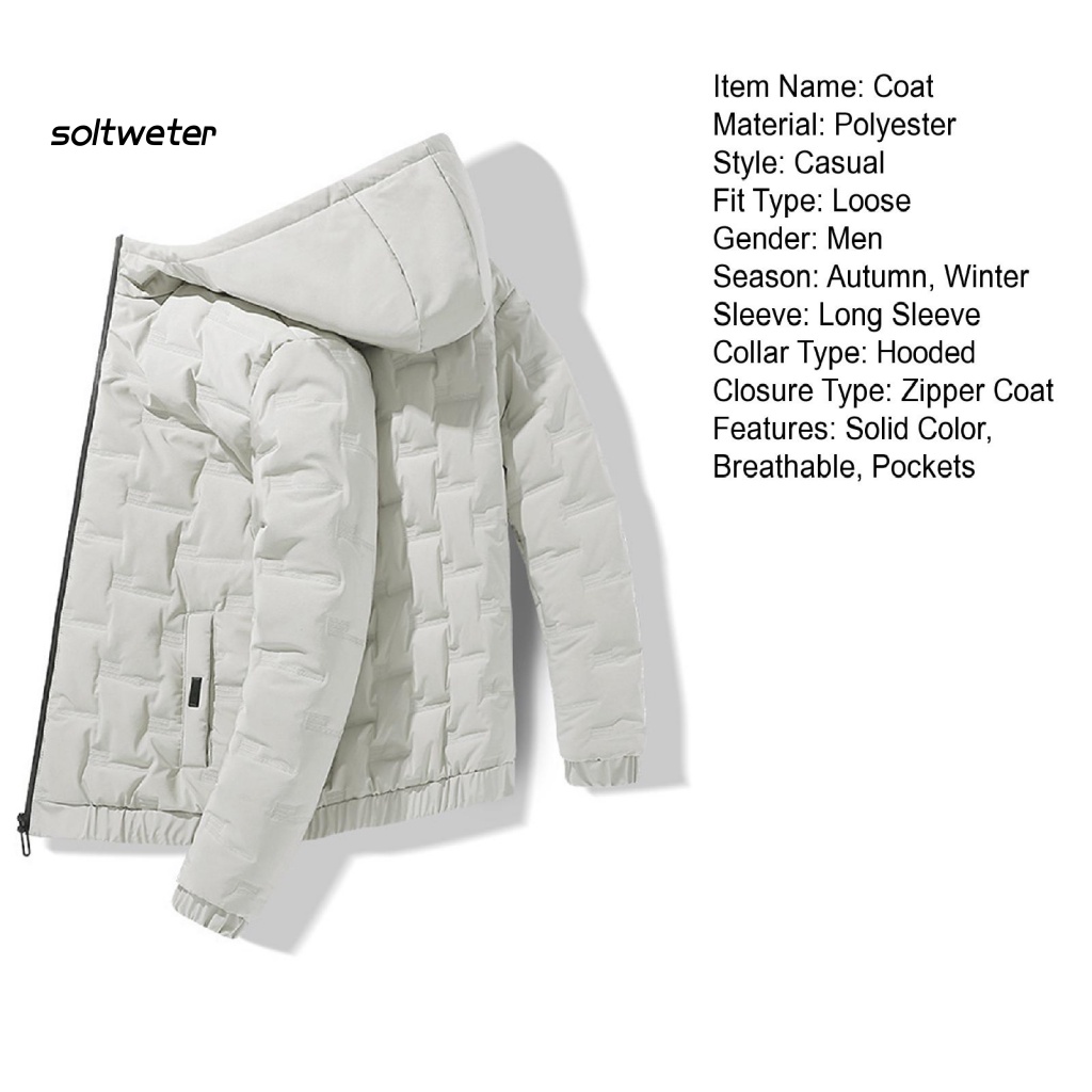 Áo Khoác Nam Tay Dài Có Đệm Cotton Màu Trơn Chống Gió Thời Trang Thu Đông