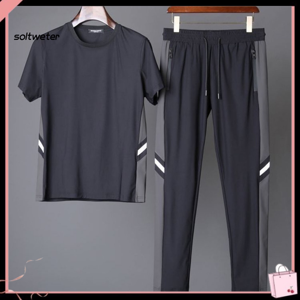 1 Bộ Đồ Thể Thao Dây Rút Mau Khô Nhiều Màu Sắc Thời Trang Mùa Hè Dành Cho Nam