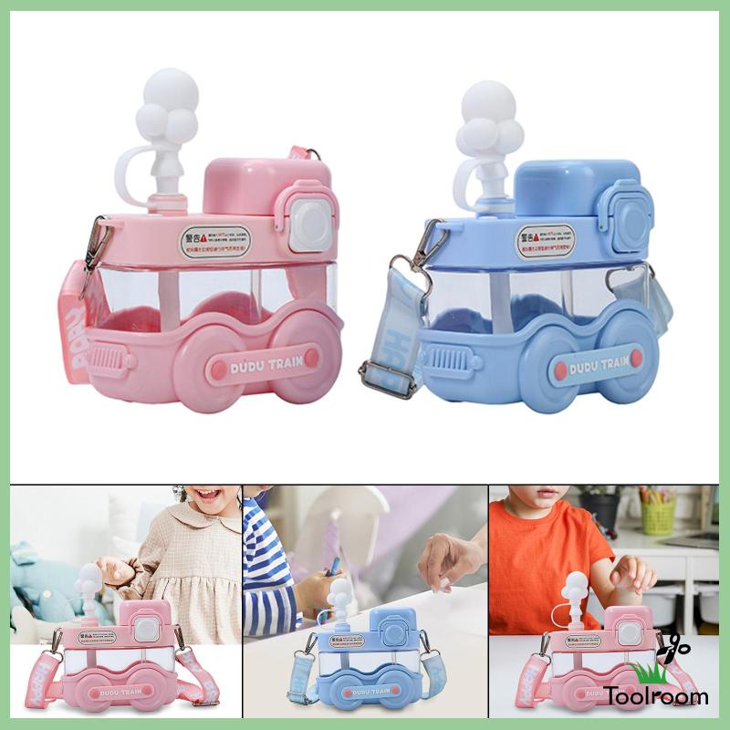 Bình Nước Di Động Dễ Thương Có Dây Đeo Vai Tùy Chỉnh Cho Bé