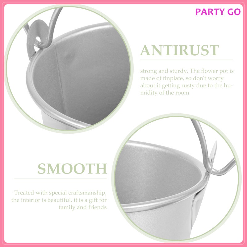 Giỏ Thiếc Mạ Thiếc Đựng Kẹo / Đồ Ăn Vặt Cho Tiệc Bãi Biển / Bữa Tiệc Keg Uiran.