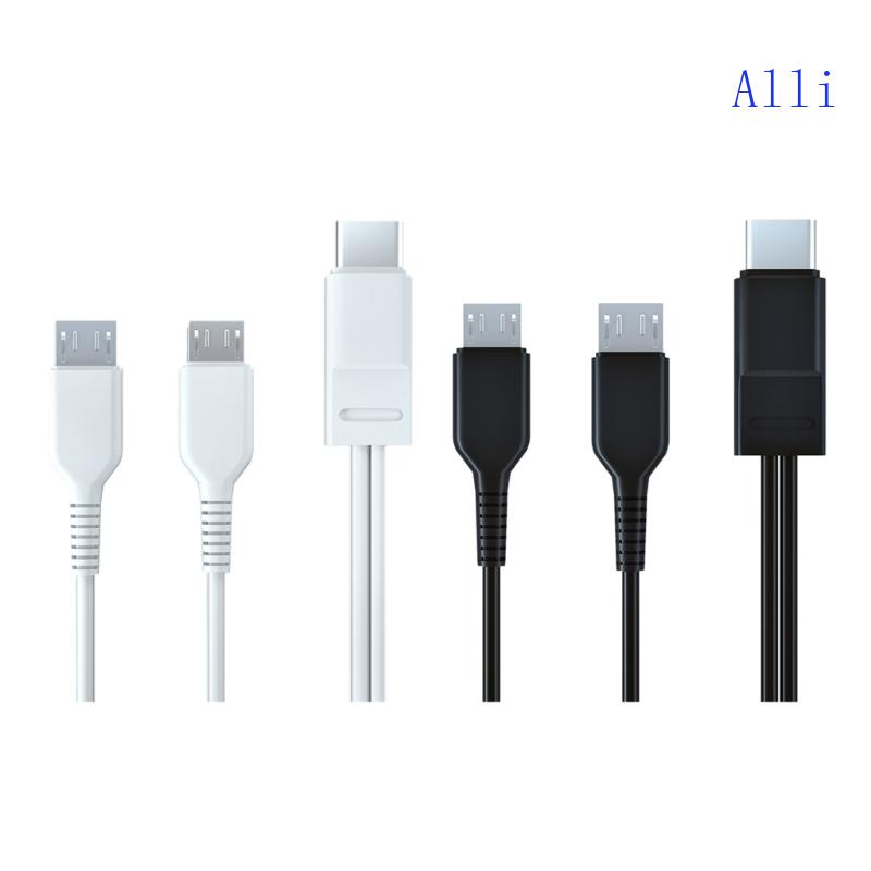 Dây Cáp Sạc Nhanh Đa Năng Type C Sang 2 Micro USB Cho Điện Thoại Thông Minh / Máy Tính Bảng