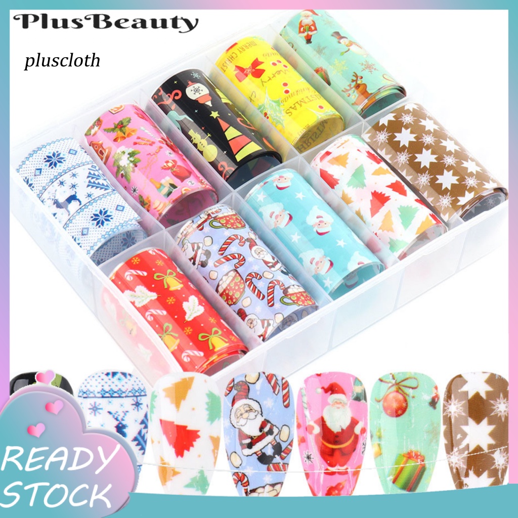 Miếng Dán Trang Trí Móng Tay Chủ Đề Giáng Sinh