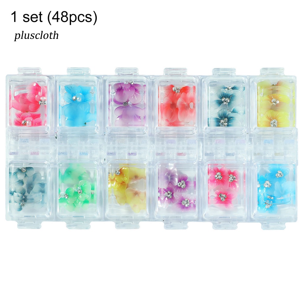 1 Bộ Miếng Dán Trang Trí Móng Tay Hình Bướm Bằng Nhựa Resin Siêu Mỏng