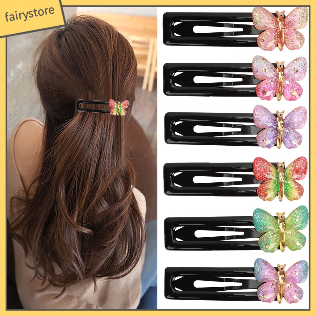 Kẹp Tóc Hình Bướm Màu Đồng Xinh Xắn Cho Nữ
