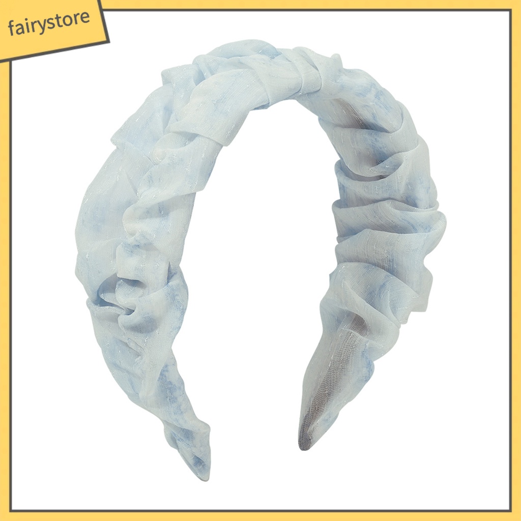 Băng Đô Vải Tuyn Chống Trượt Màu Sắc Gradient Ngọt Ngào Dành Cho Nữ