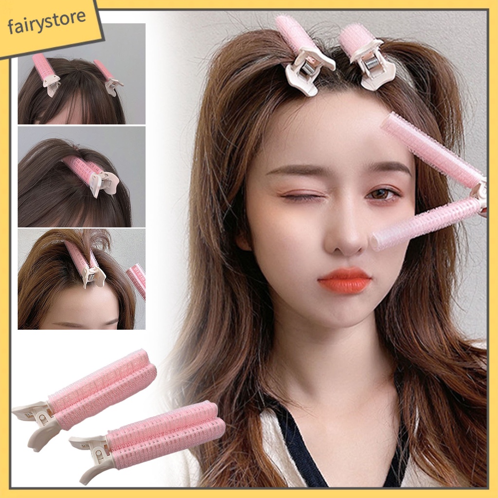 Bộ 2 Kẹp Tóc Không Dùng Nhiệt Không Để Lại Dấu Vết Tạo Kiểu Tóc DIY