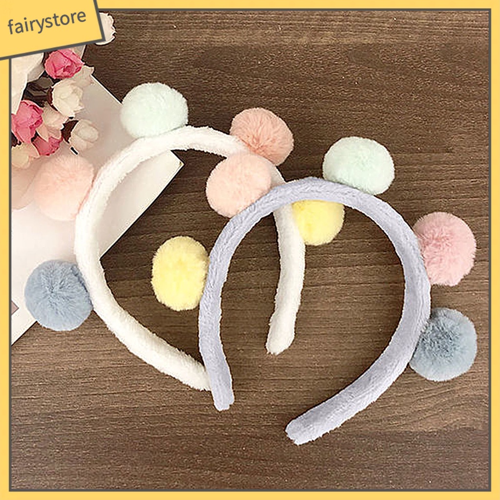 Băng Đô Nhung Lông Màu Sắc Kẹo Ngọt Thời Trang Thu Đông Dành Cho Nữ