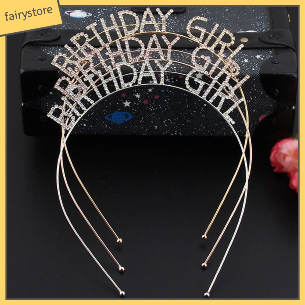 Băng Đô Cài Tóc Hình Vương Miện Bằng Kim Loại Có Đính Đá