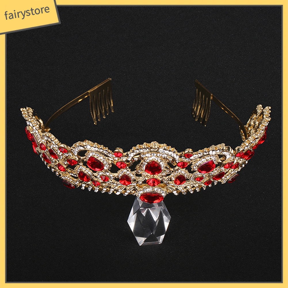 Cài Tóc Hình Vương Miện Đính Đá Sang Trọng Cho Nữ