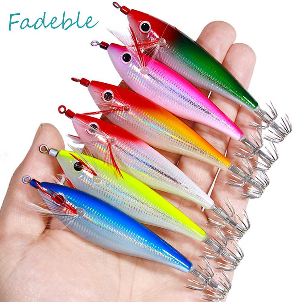 Mồi Câu Cá Giả Hình Bạch Tuộc Dạ Quang 10cm 10g