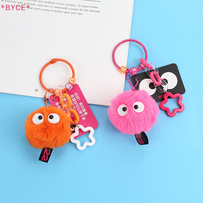 Byce &gt; Móc Khóa Hình Búp Bê Yêu Tinh Nhồi Bông Nhiều Màu Đáng Yêu Sáng Tạo Trang Trí Xe Hơi / Túi Xách Mới