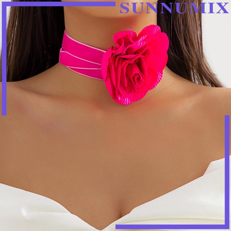 Vòng Cổ Choker Họa Tiết Hoa Thanh Lịch Dành Cho Nữ