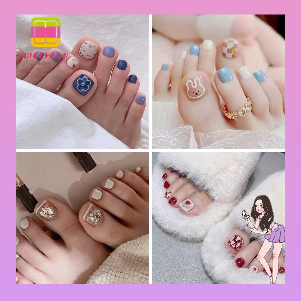 Móng Chân Giả Hình Vuông Dùng Trang Trí Nghệ Thuật