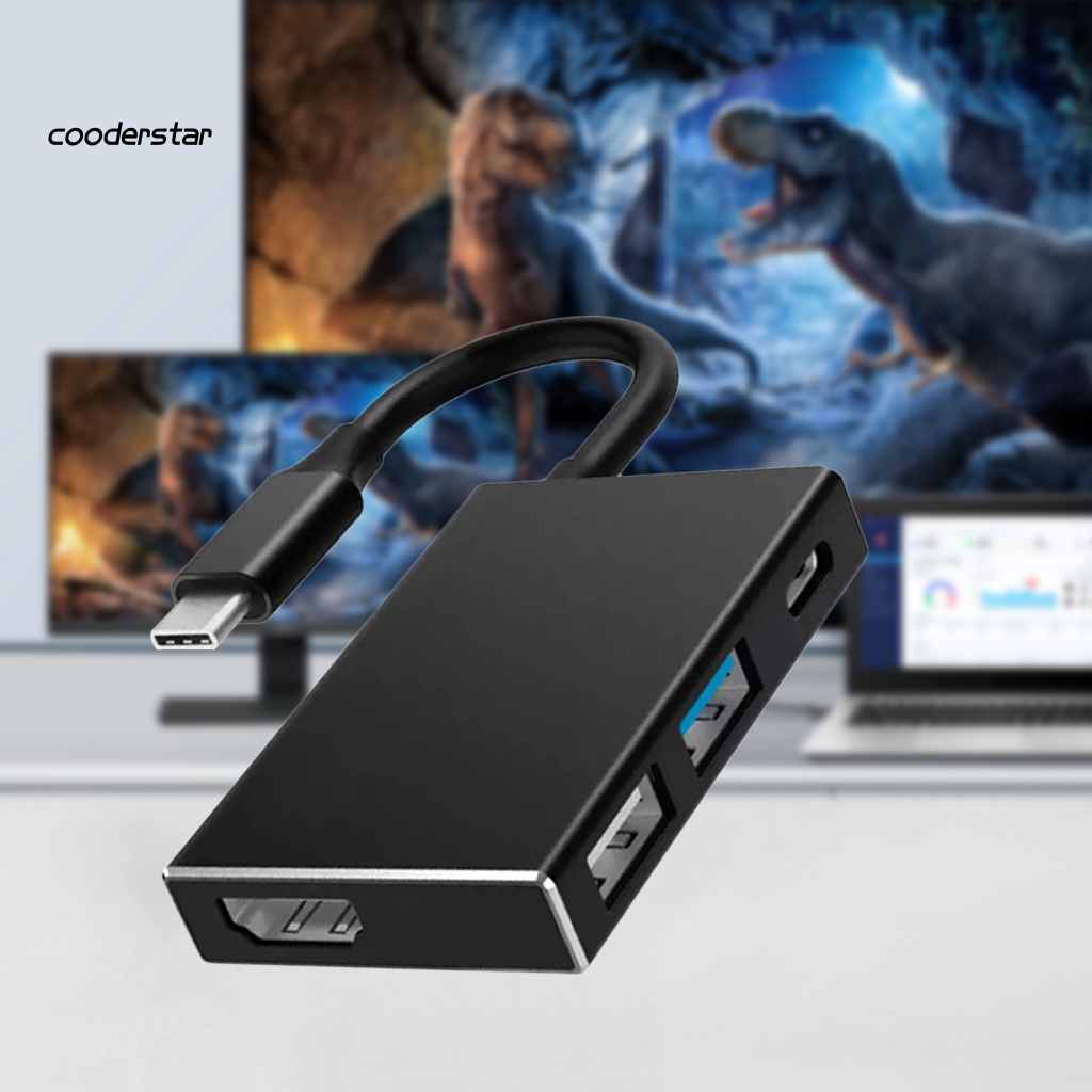 Bộ Chuyển Đổi USB Type C 4 Trong 1 Thông Dụng Dễ Lắp Đặt Cho Máy Tính PC