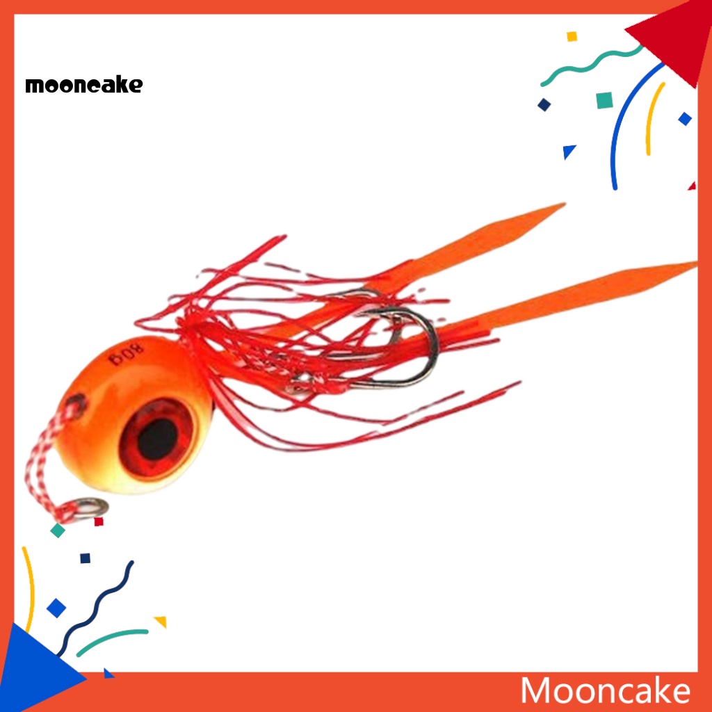 < Mooncake > Mồi Câu Cá Giả Đầu To Màu Sắc Tươi Sáng Chống Mồ Hôi