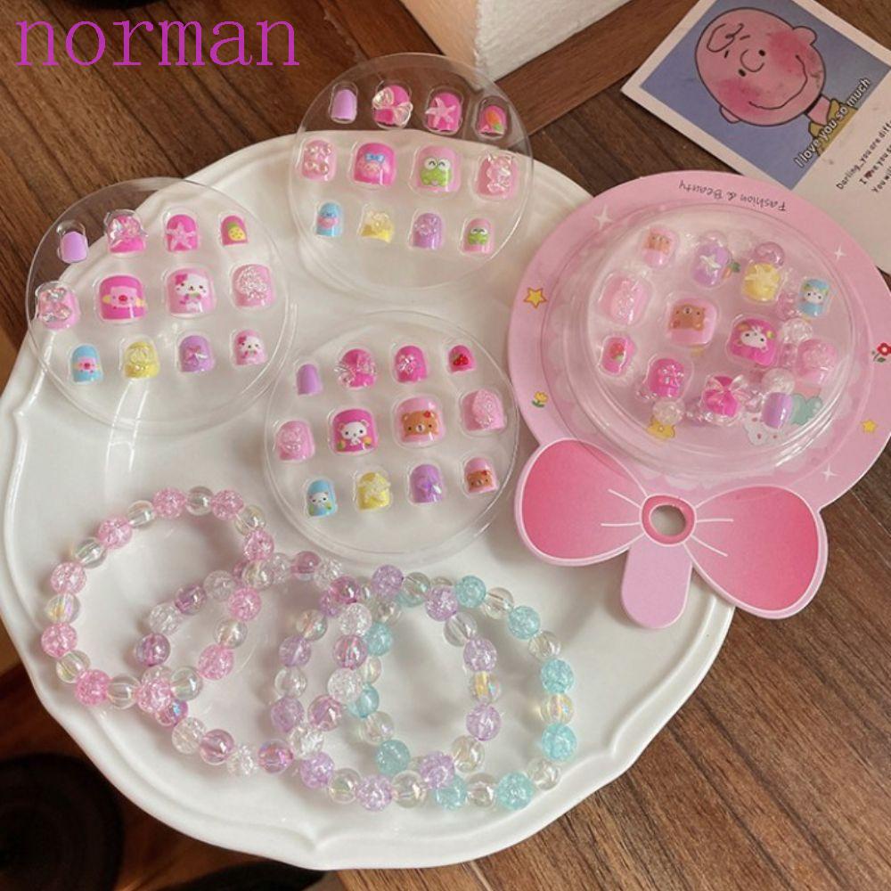Bộ Móng Tay Giả NORMAN Hoạt Hình Tháo Rời Được Cho Trẻ Em