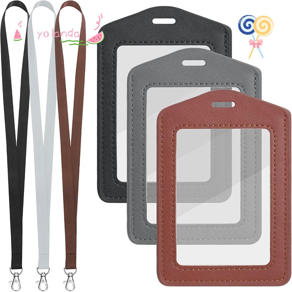 Bộ 3 Móc Khóa Gắn Dây Đeo Thẻ ID Thiết Kế Nhỏ Gọn Có Thể Xoay Vòng