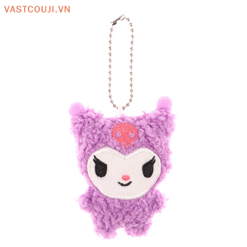 SANRIO Đồ chơi nhồi bông Hình Cinnamoroll Melody Kulomi Dễ Thương Treo Móc Khóa / Ba Lô / Túi Xách / Móc Khóa Trang Trí Xe Hơi