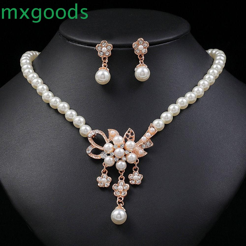 Bộ Trang Sức Cô Dâu Lãng Mạn Thanh Lịch|Khuyên Tai Hợp Kim Dáng Dài Phong Cách Hàn Quốc