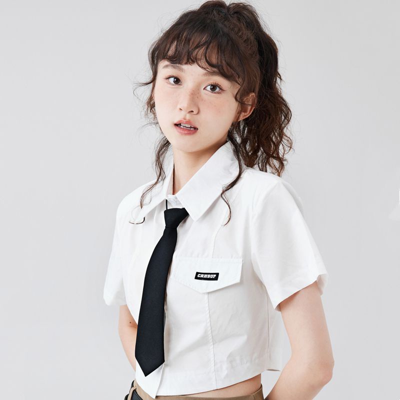 Áo Sơ Mi Ngắn Tay Thiết Kế Mới Thời Trang Mùa Hè Theo Phong Cách Nhật Bản Cho Nữ