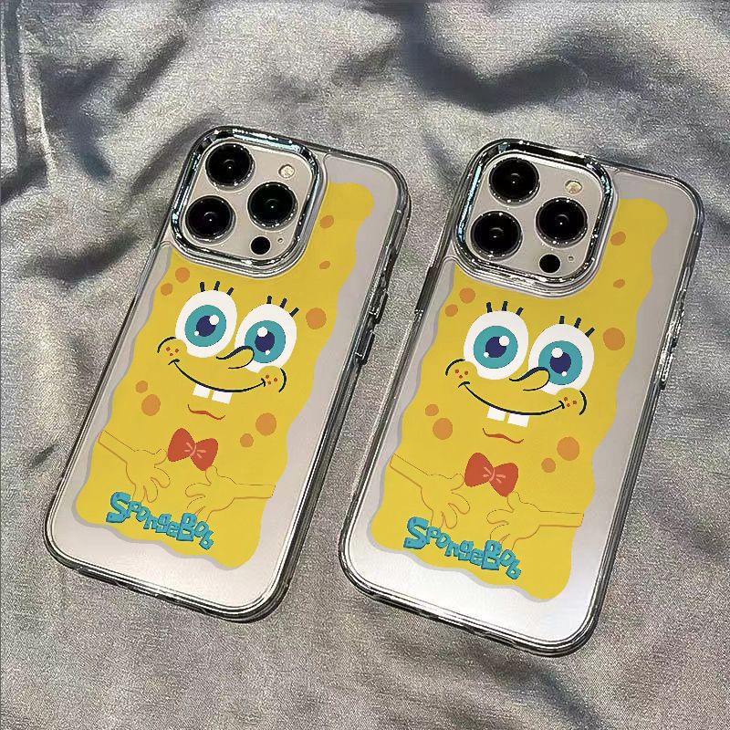 ✅Ốp Điện Thoại Dẻo Họa Tiết Hoạt Hình SpongeBob Dễ Thương Chống Sốc Cho Iphone13Iphone12In Style 8plus Apple 14pro7 max 11 XKHN