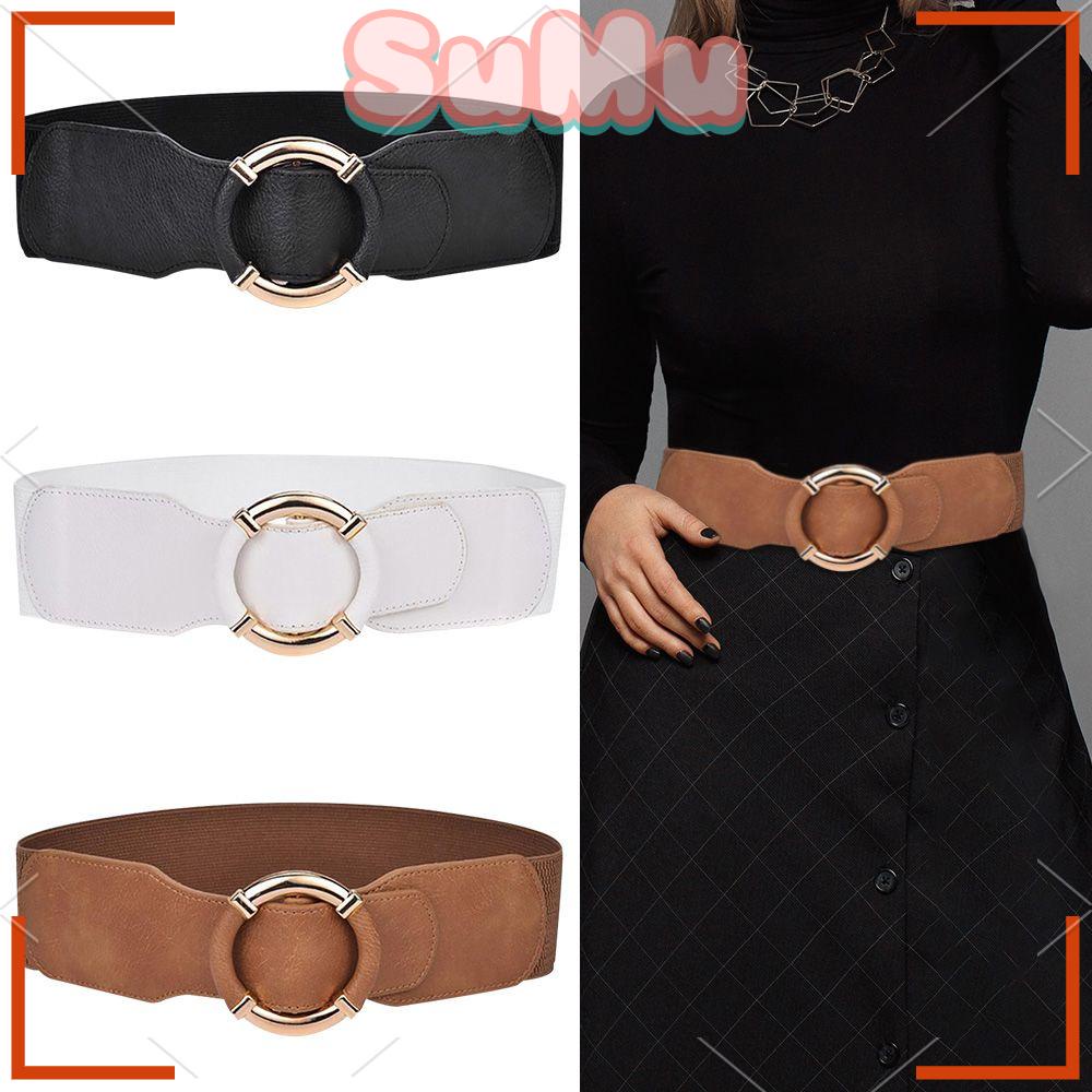 Thắt Lưng Bản Rộng Co Giãn Trang Trí Quần Áo