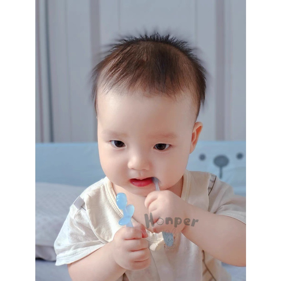 Bàn chải rơ lưỡi silicon Honper đa năng 3 trong 1