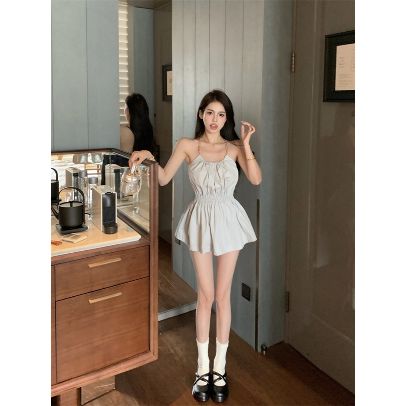 Áo Hai Dây Mùa Hè 2023 Ôm Eo Quyến Rũ Cho Nữ