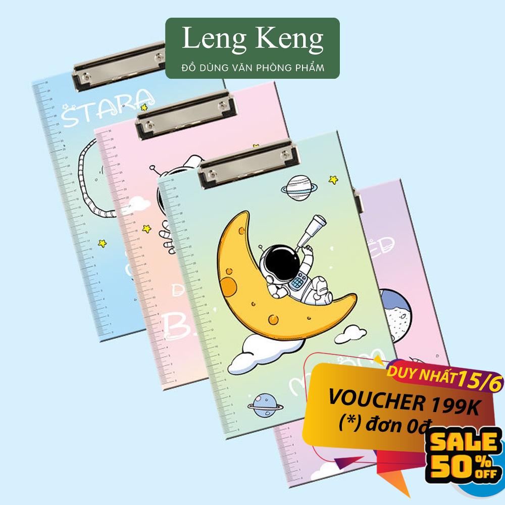 File kẹp tài liệu Leng Keng khổ A4 bìa trình ký đơn họa tiết siêu cute F02