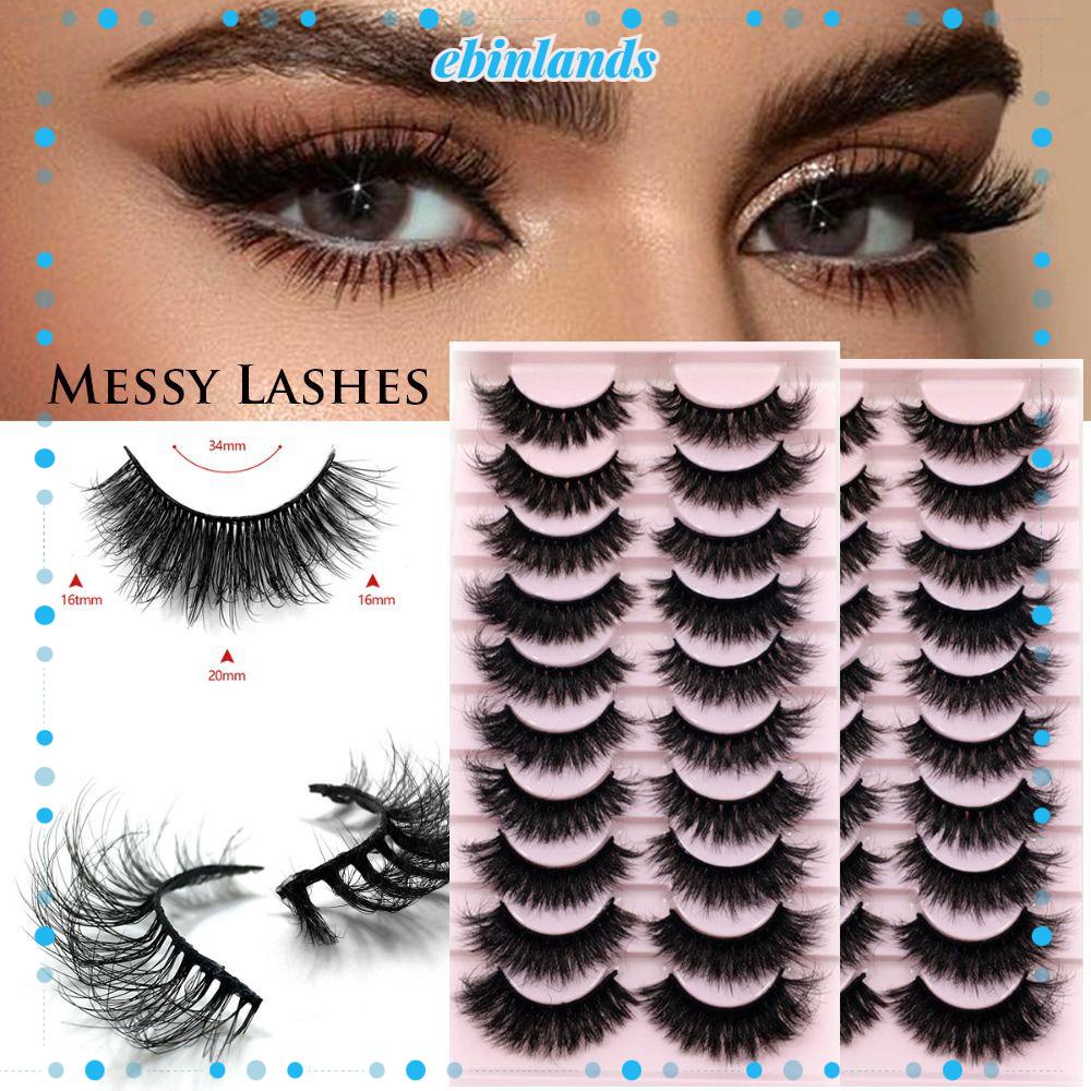 Set 10 Cặp Lông Mi Giả Dài Và Dày EBINLANDS