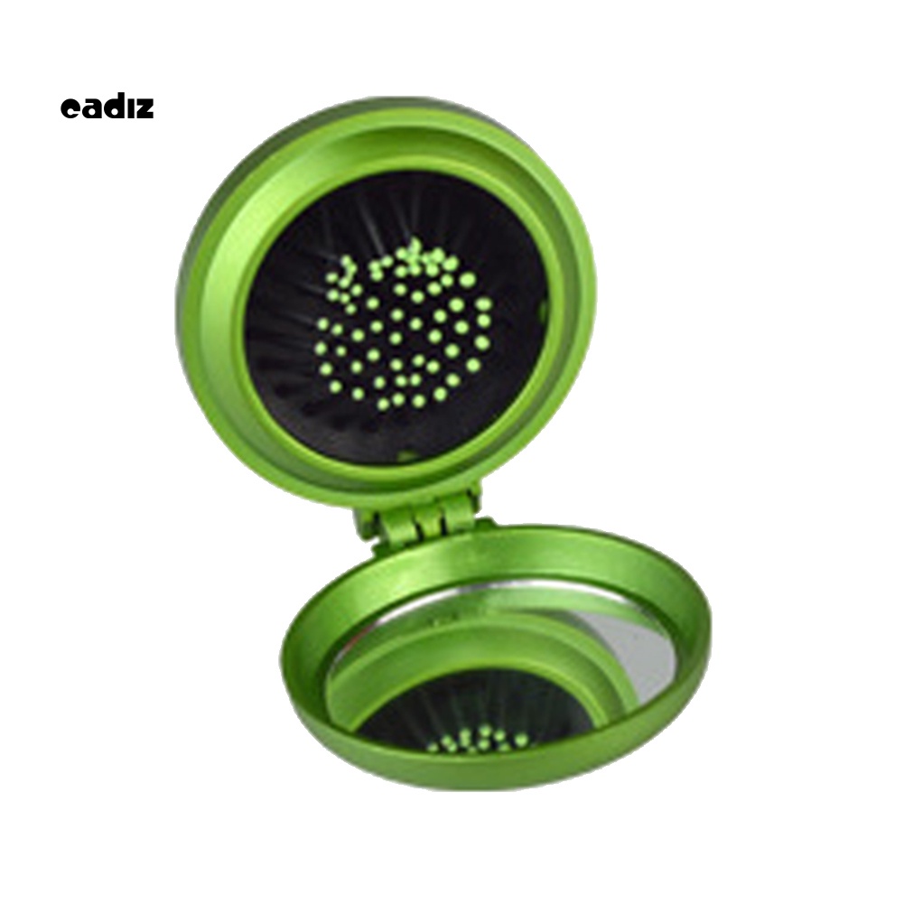 Lược Chải Tóc Mát Xa Da Đầu Thiết Kế Nhỏ Gọn Tích Hợp Gương Tiện Dụng