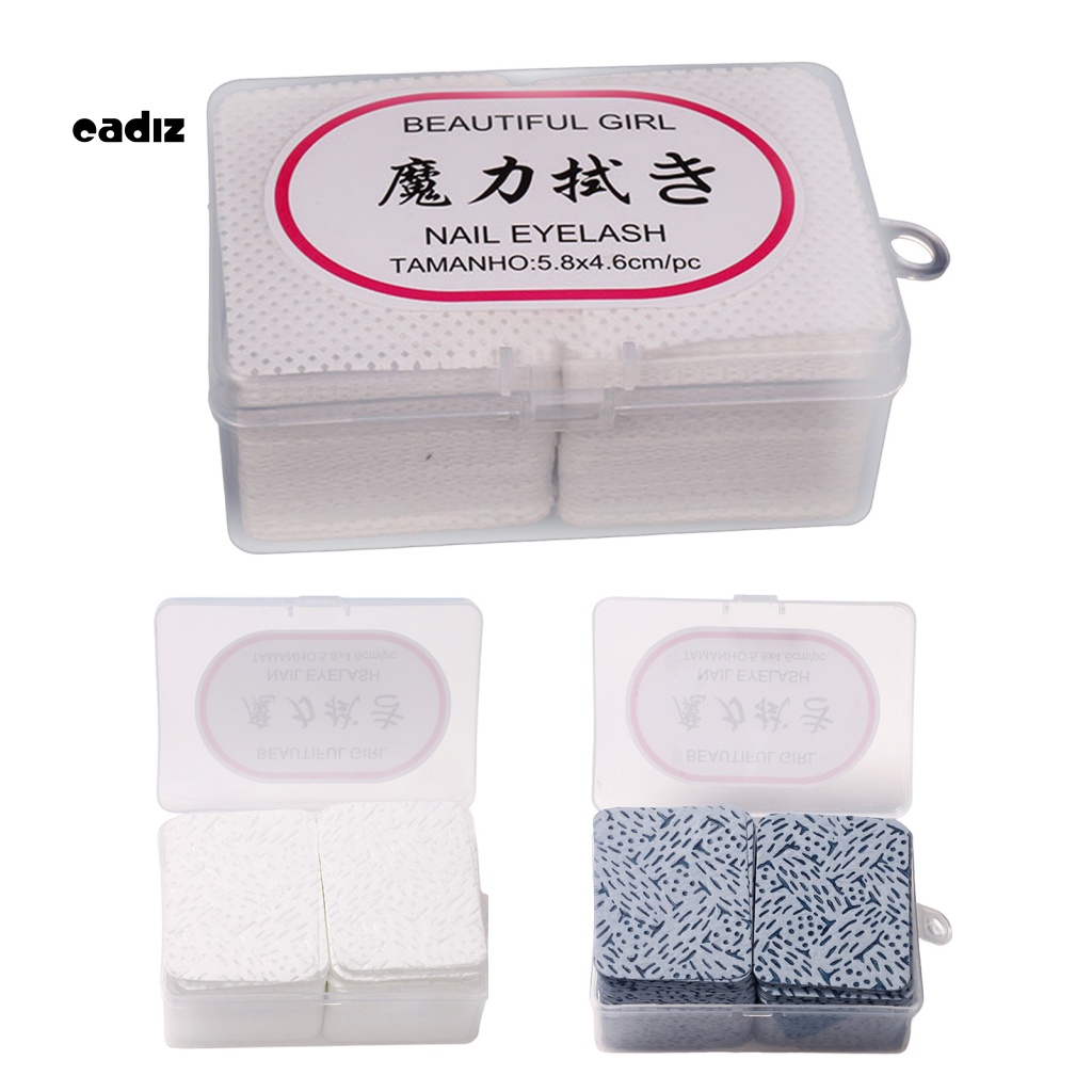 Hộp 180 Miếng Bông Tẩy Trang Làm Sạch Lông Mi Hai Mặt Tiện Dụng